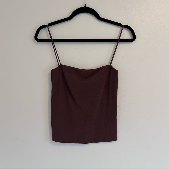 NWT Oak + Fort Stretch Spaghetti Strap Tank Top Size Small - Picture 12 of 12
